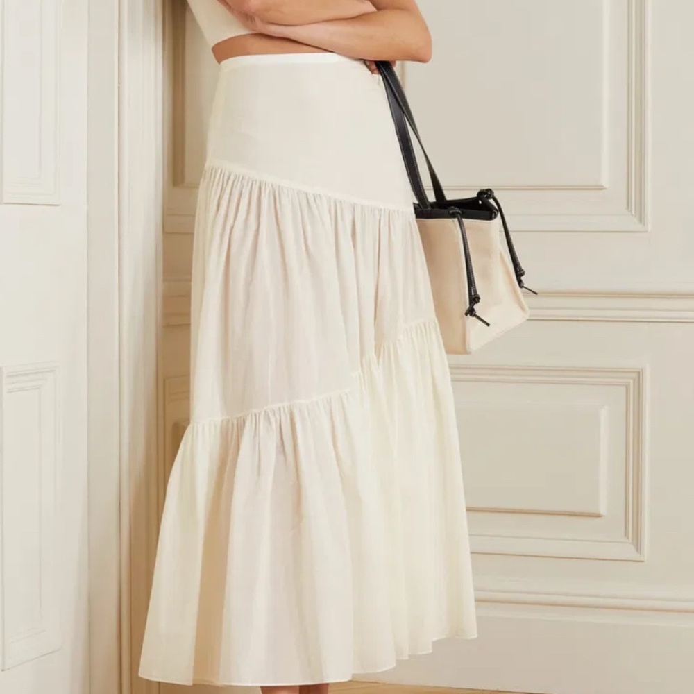Matteau Off-white Tiered Skirt